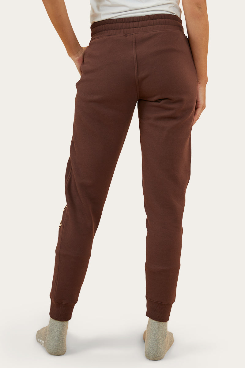 Iluka Womens Trackpant - Chocolate/Dark Sand