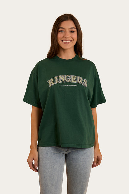 Varsity Womens Oversized T-Shirt - Pine