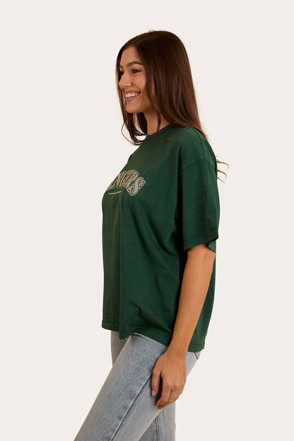 Varsity Womens Oversized T-Shirt - Pine