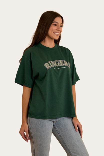 Varsity Womens Oversized T-Shirt - Pine