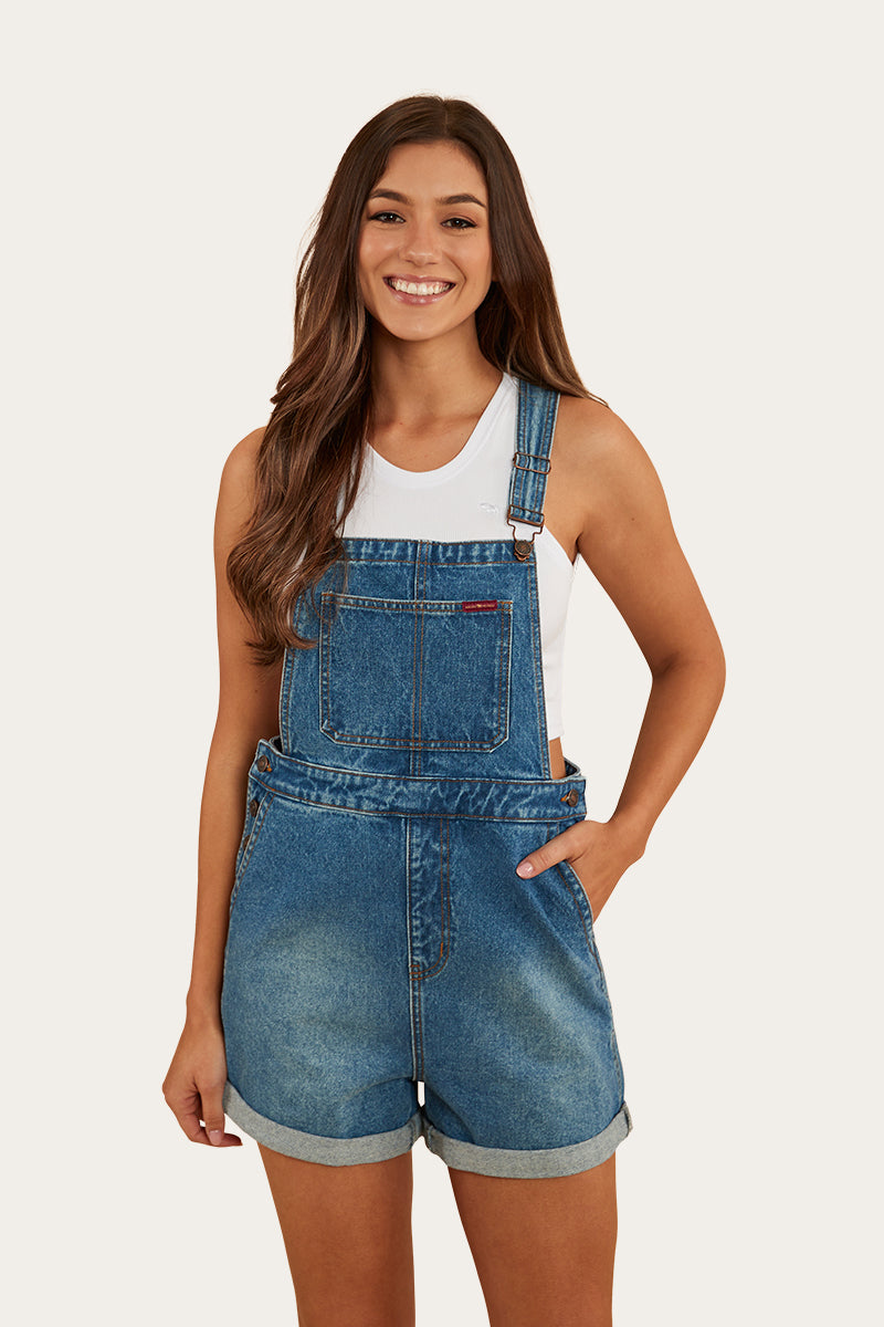 Weekender Womens Overall - Mid Wash Blue