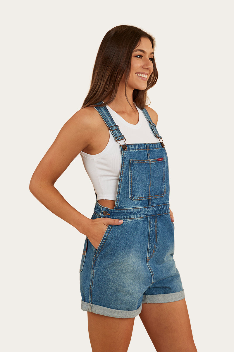 Weekender Womens Overall - Mid Wash Blue