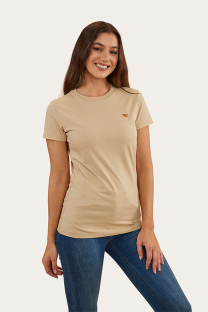 Reeves Womens Classic Fit T-Shirt - Dark Sand