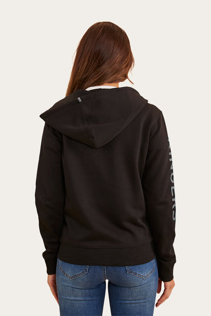 Alaska Womens Zip Thru Hoodie - Black