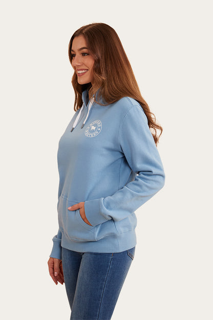 Signature Bull Womens Pullover Hoodie - Dusk/White