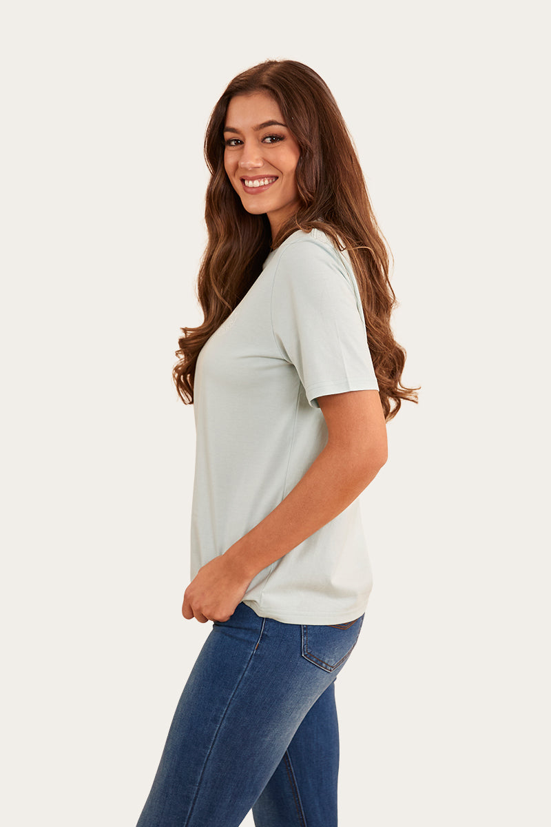 Signature Bull Womens Loose Fit T-Shirt - Skylight