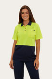 Tracks Womens Hi-Vis Polo - Neon Yellow