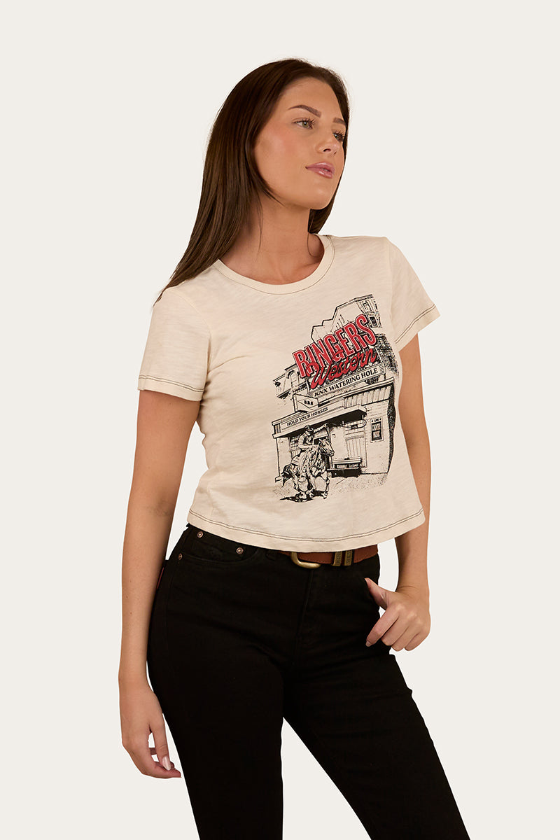 We're Free Shrunken Womens T-Shirt - Off White