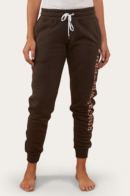 Iluka Womens Trackpant - Charcoal/Rosey