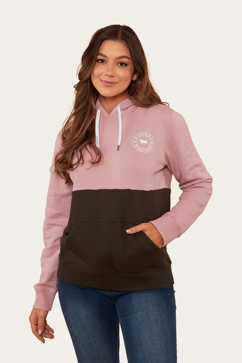 Albany Womens Hoodie - Rosey/Charcoal