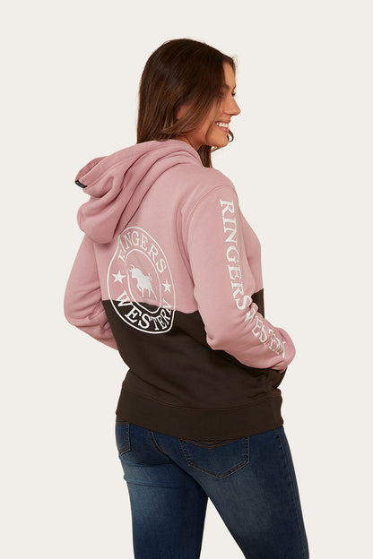 Albany Womens Hoodie - Rosey/Charcoal