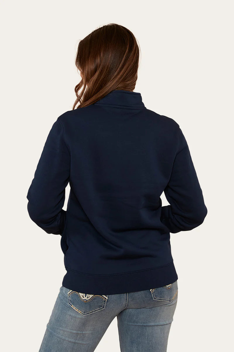 Peninsula Womens 1/4 Zip Crew - Navy