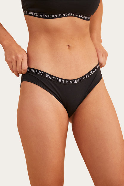 Zara Womens Hipster Brief - Black