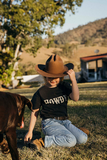 Tasman Kids Hat - Chocolate