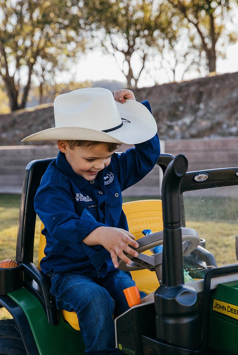 West Kids Hat - White