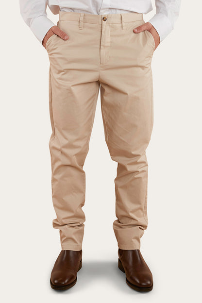 Collins Mens Regular Fit Chino Pant - Bone