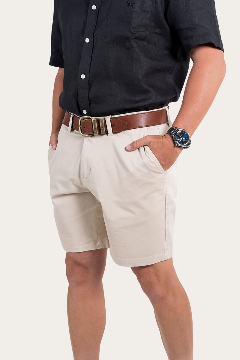 Bingara Mens Chino Short - Bone