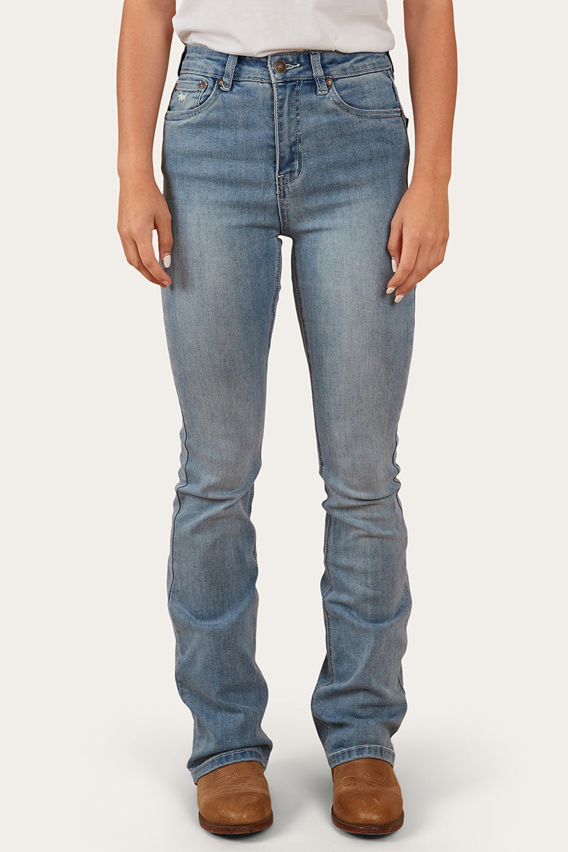 Penny Womens High-Rise Bootleg Jeans - Light Blue