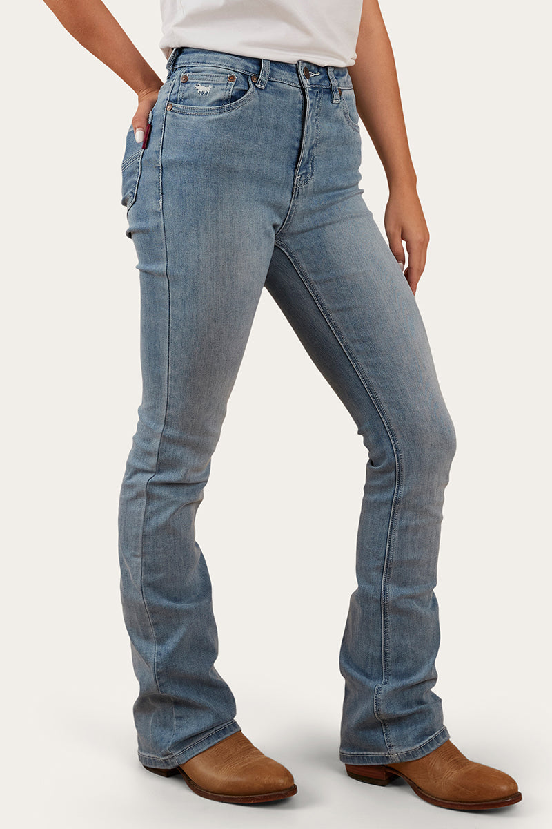 Penny Womens High-Rise Bootleg Jeans - Light Blue