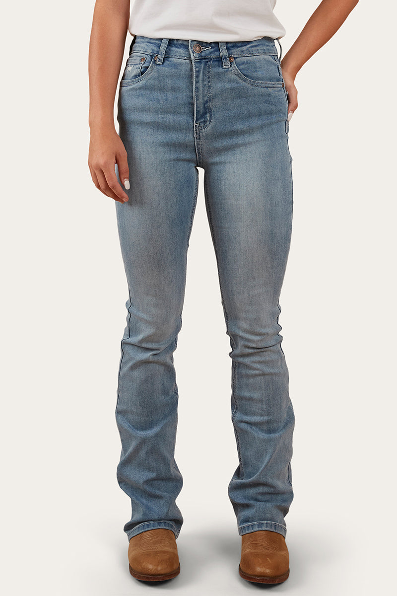 Penny Womens High-Rise Bootleg Jeans - Light Blue