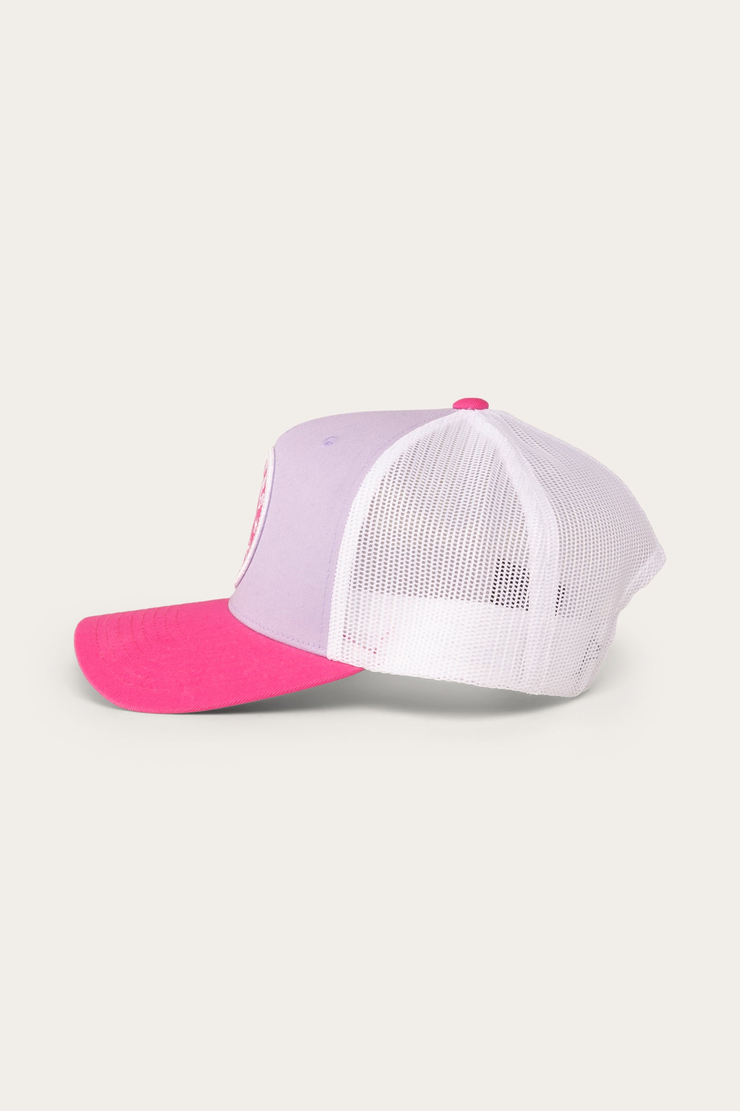 Signature Bull Kids Trucker Cap - Lilac/Candy