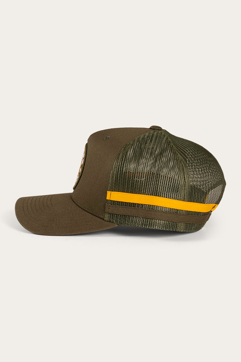 McCoy Trucker Cap - Army/Orange