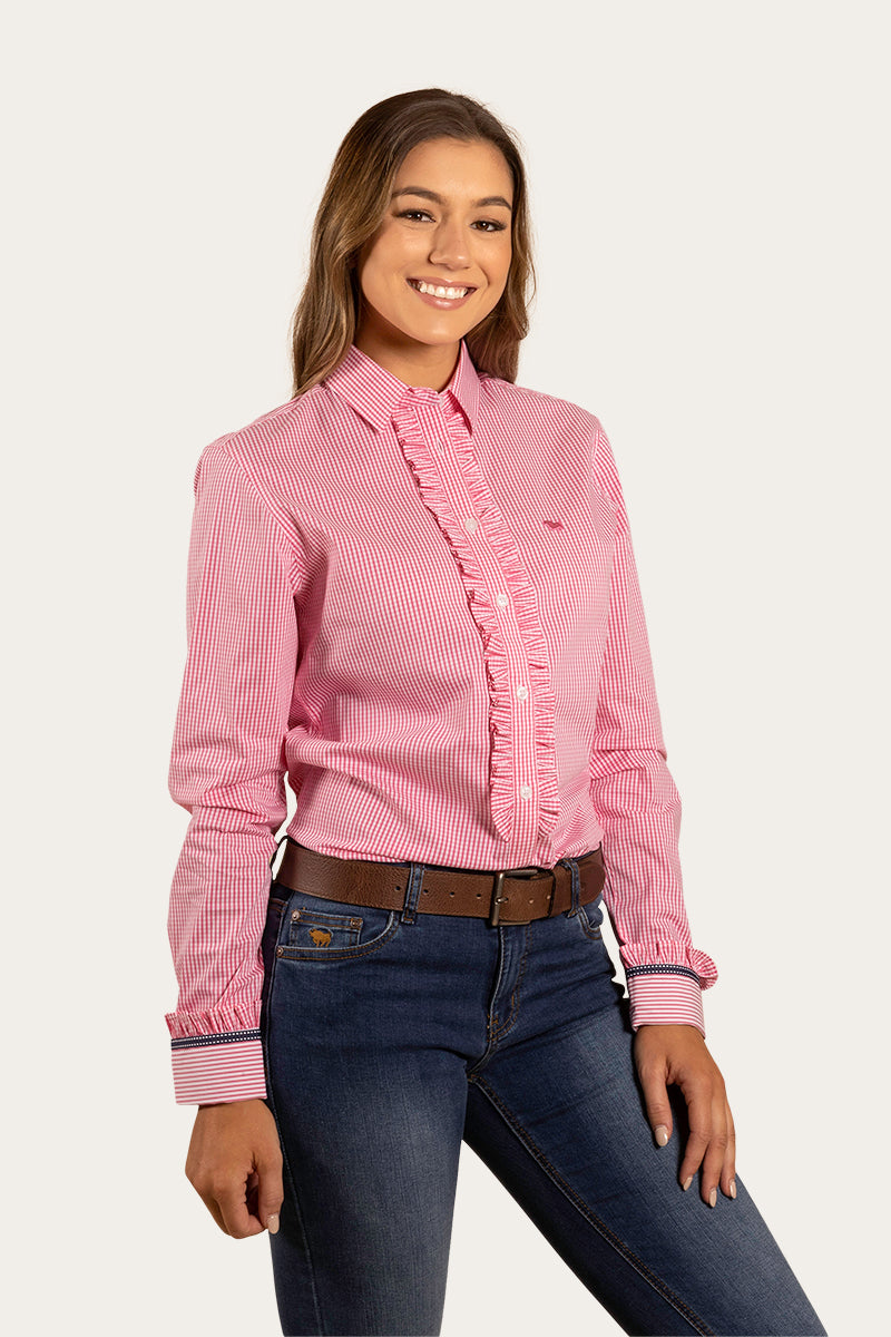 Ainsley Womens Dress Shirt - Peach