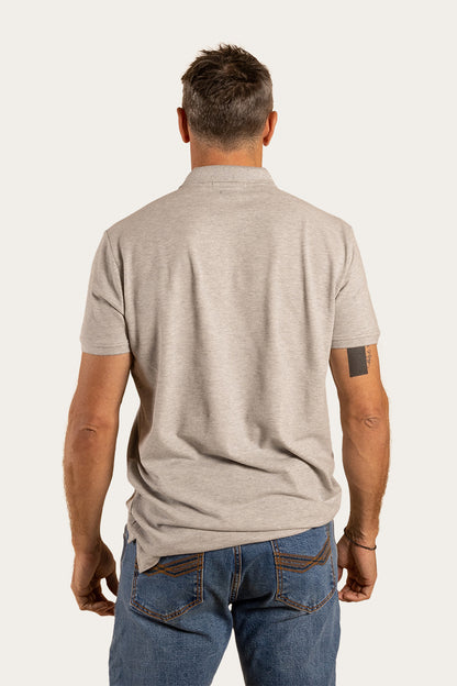 Essential Mens Polo - Grey Marle