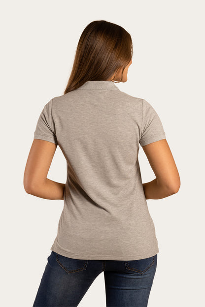 Essential Womens Polo - Grey Marle