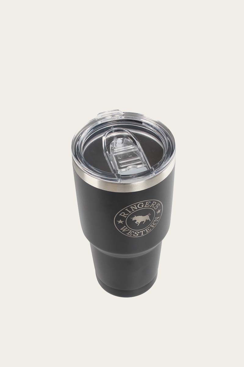 Yarra Powder Coated Insulated Tumbler - Black