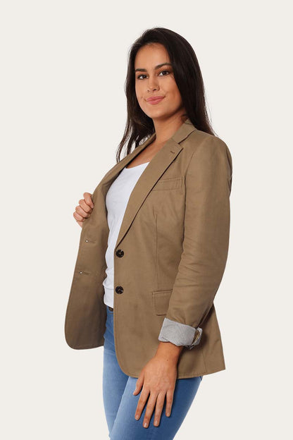 Amelia Womens Blazer - Clay