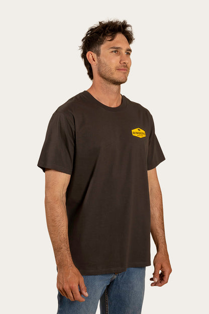 Servo Mens Loose Fit T-Shirt - Charcoal