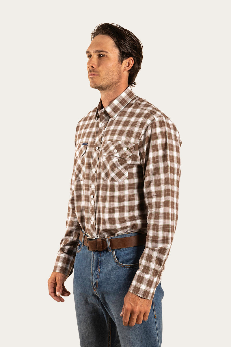 Wilson Mens Dress Shirt - Wood