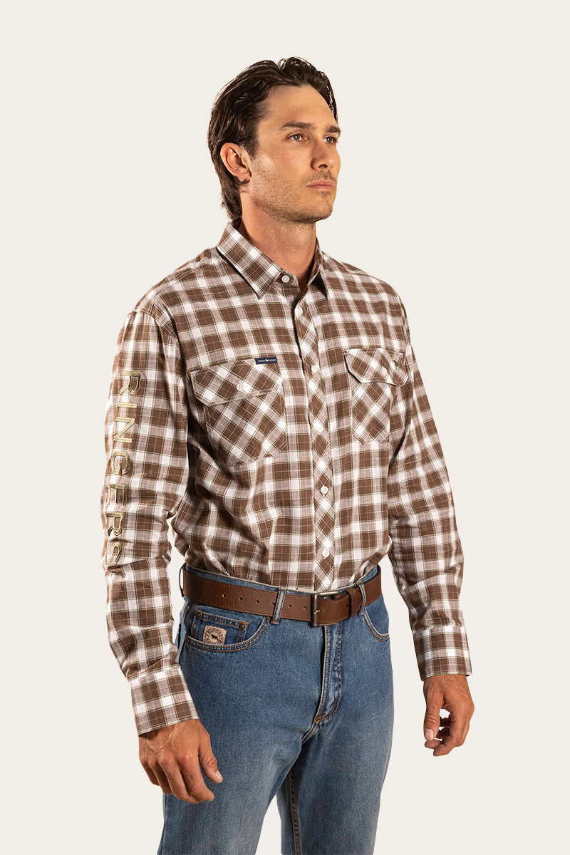 Wilson Mens Dress Shirt - Wood