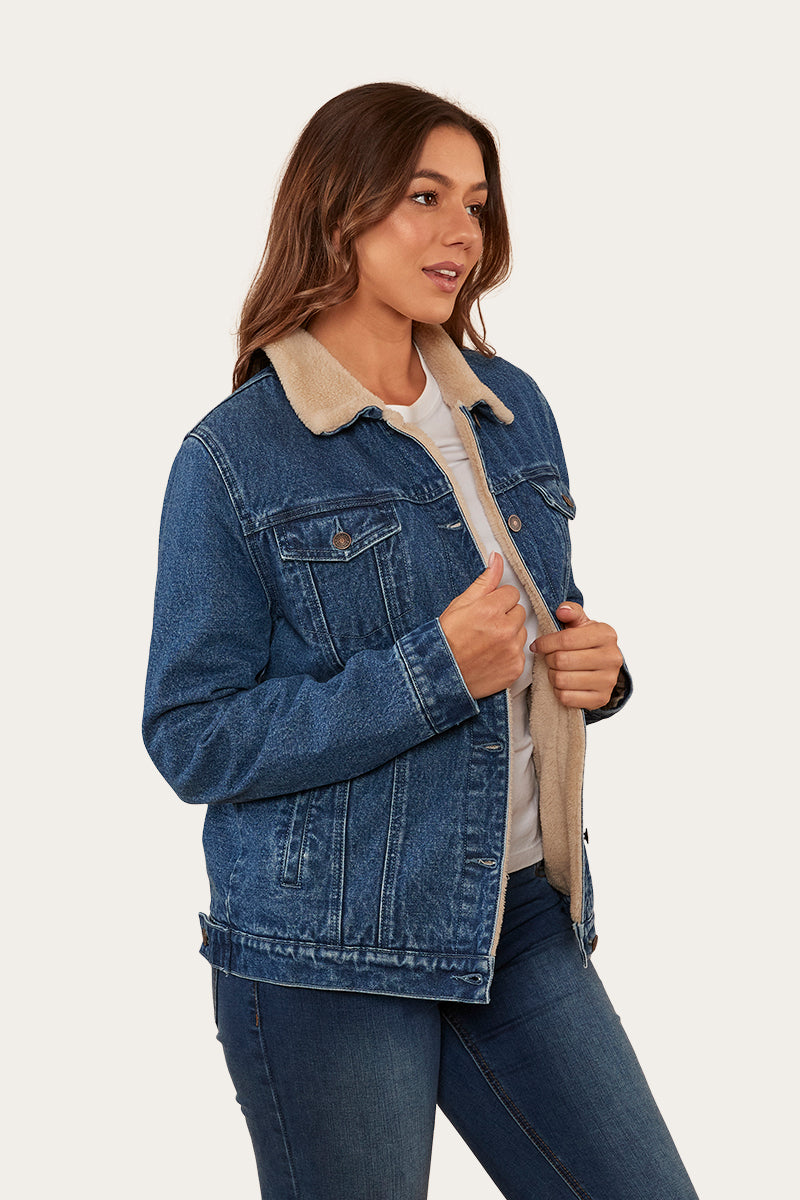 Killawarra Womens Jacket - Mid Wash Blue