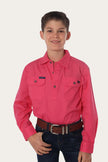 Ord River Kids Half Button Work Shirt - Melon