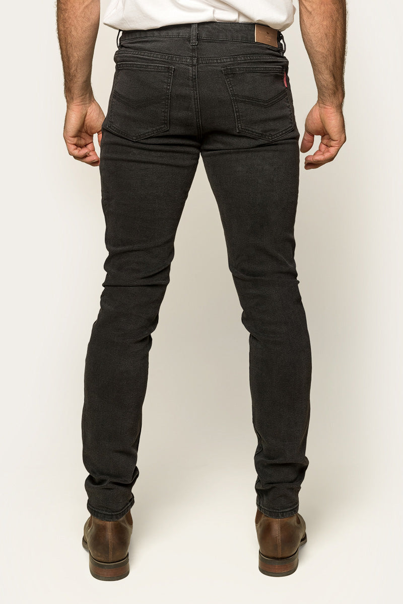 Austin Mens Slim Fit Jeans - Black