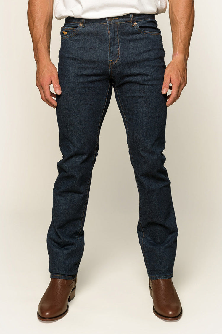 Mitchell Mens Straight Leg Jean - Dark Blue