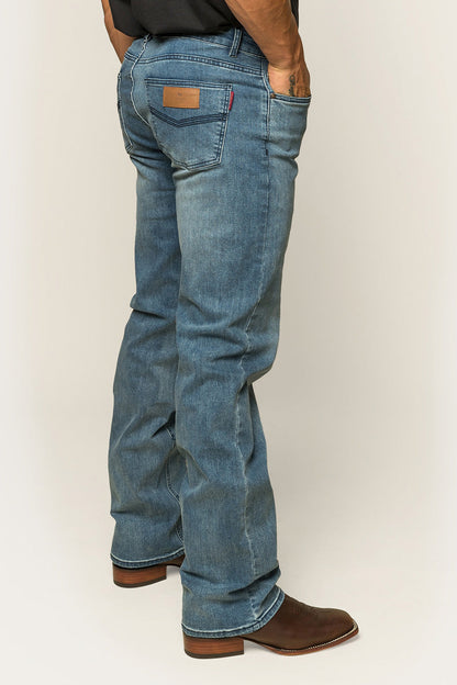 Sturt Mens Relaxed Leg Jeans - Light Blue