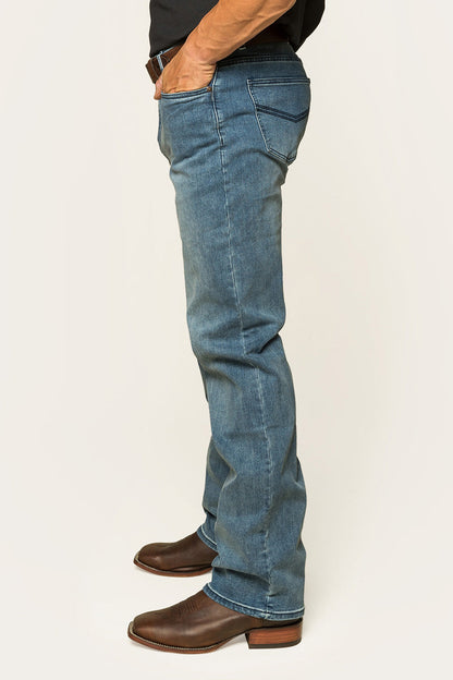 Sturt Mens Relaxed Leg Jeans - Light Blue